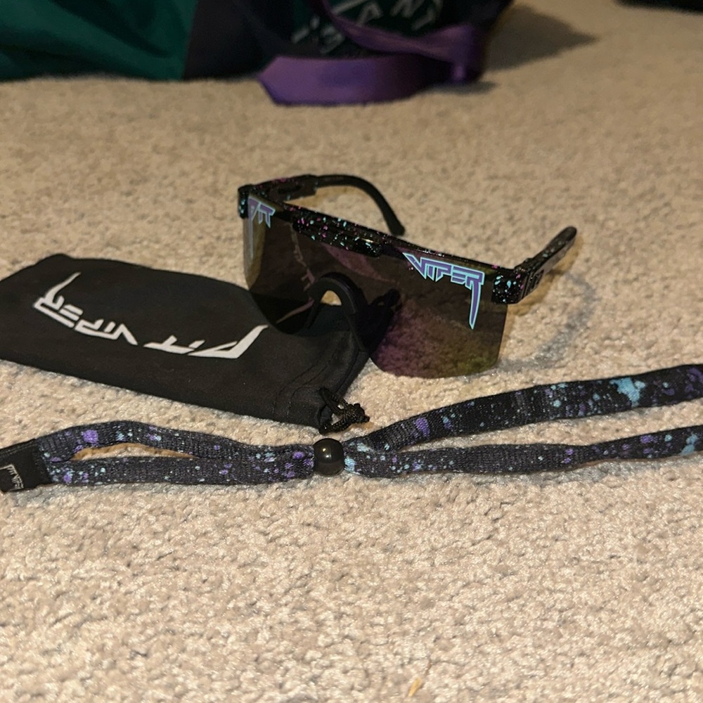 Pit viper shades polarized with strap